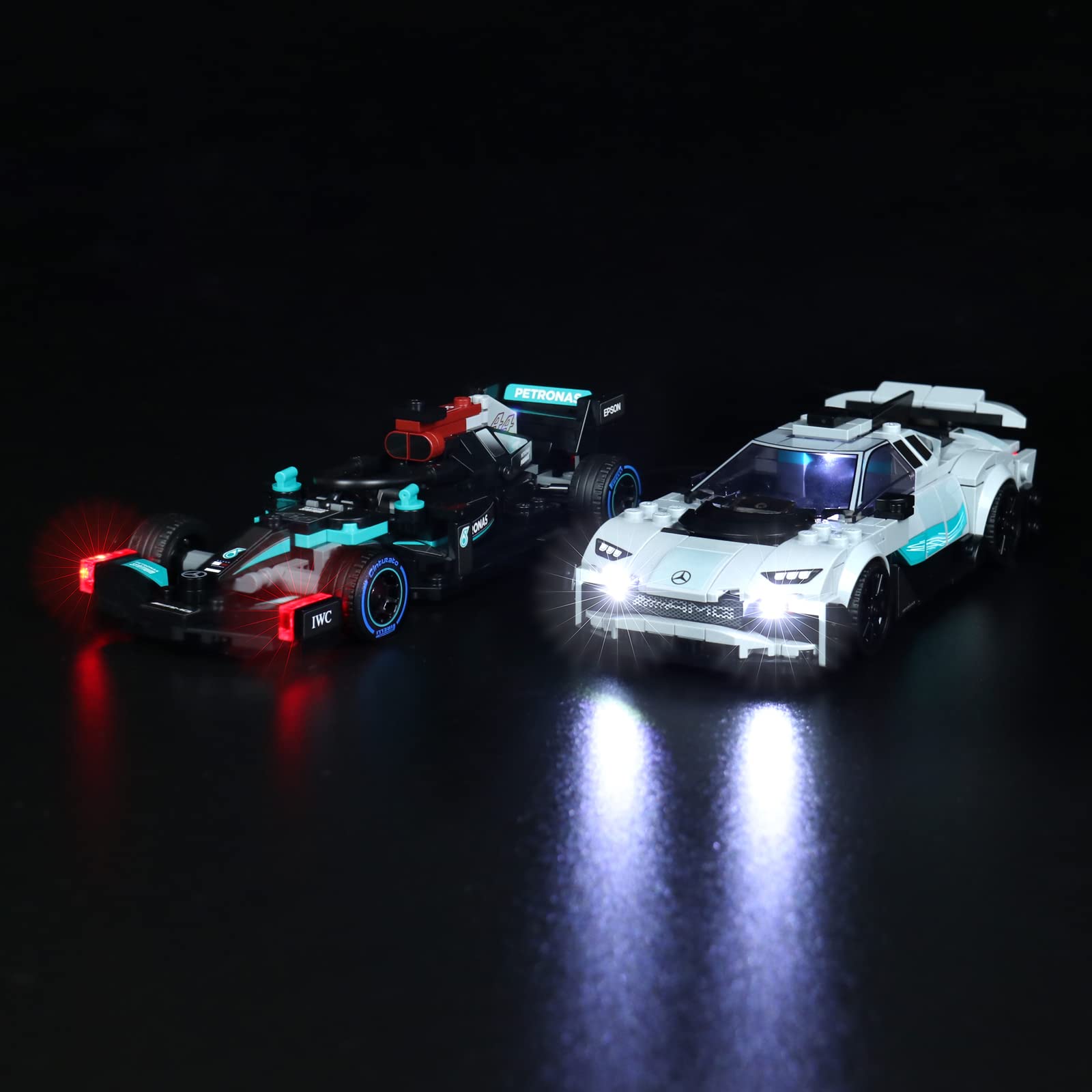 LocoLee Led Light Set for Lego Mercedes AMG - Not Include Lego Models, Decoration Light Kit for Lego 76909 Lego Speed Champions Mercedes AMG F1 W12 e Performance & Project One,Creative Gift — image 1