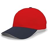 Pacific Headwear Coolport™ Mesh Hook-and-Loop Adjustable Cap, Red/Navy, OS