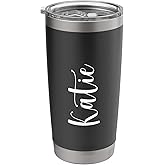 Katie Personalized Name Travel Mug Stainless Steel Insulated Tumbler