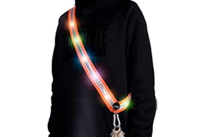 OLIKER LED Night Running Gear High Visibility LED Flashing Sash Outdoor Running Cycling Hiking Jogging Rechargeable Illuminating Gear for Men and Women Night Safety Walking Gear