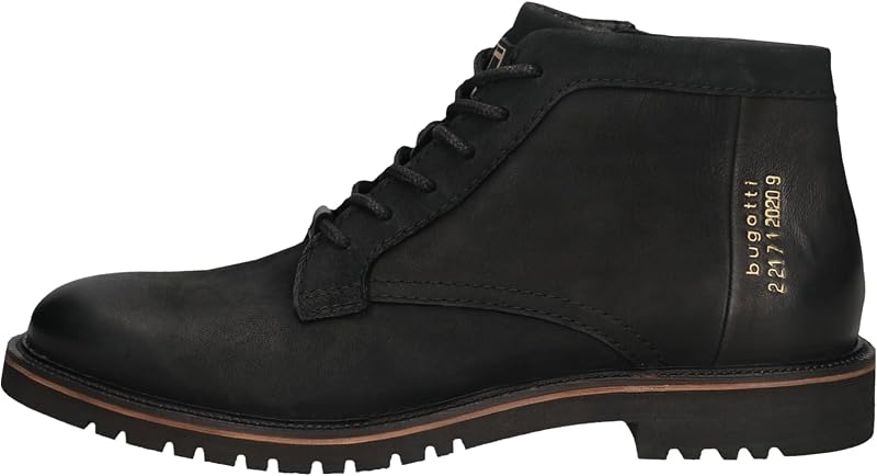 Herren Schlupfstiefel, Männer Stiefel Kaltfutter,kaltgefüttert,Winterstiefel,Winterschuhe,uebergangsschuhe,Black/Black (1010),43 EU/EU UK