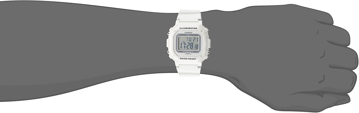 white casio illuminator watch
