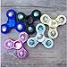STRESS SPINNER LED Tri Fidget Finger Gyro Stress Reducer EDC ADHD Focus Toys High Speed for Killing Time(Pink)