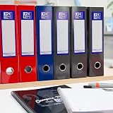 Oxford A4 Lever Arch Files 3 Pack Red Black Blue Glossy Laminated Paperboard view 5