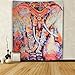 Elephant Tapestry Wall Hanging Tapestries Mandala Bohemian Tapestry Wall Tapestry Hippie Beach Flower Psychedelic Tapestry Indian Dorm Decor for Living Room Bedroom
