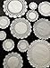 The Baker Celebrations White Round paper Lace Table Doilies 4 5 6 8 10 and 12 inches Assorted Sizes (Variety pack of 120-20 of each)