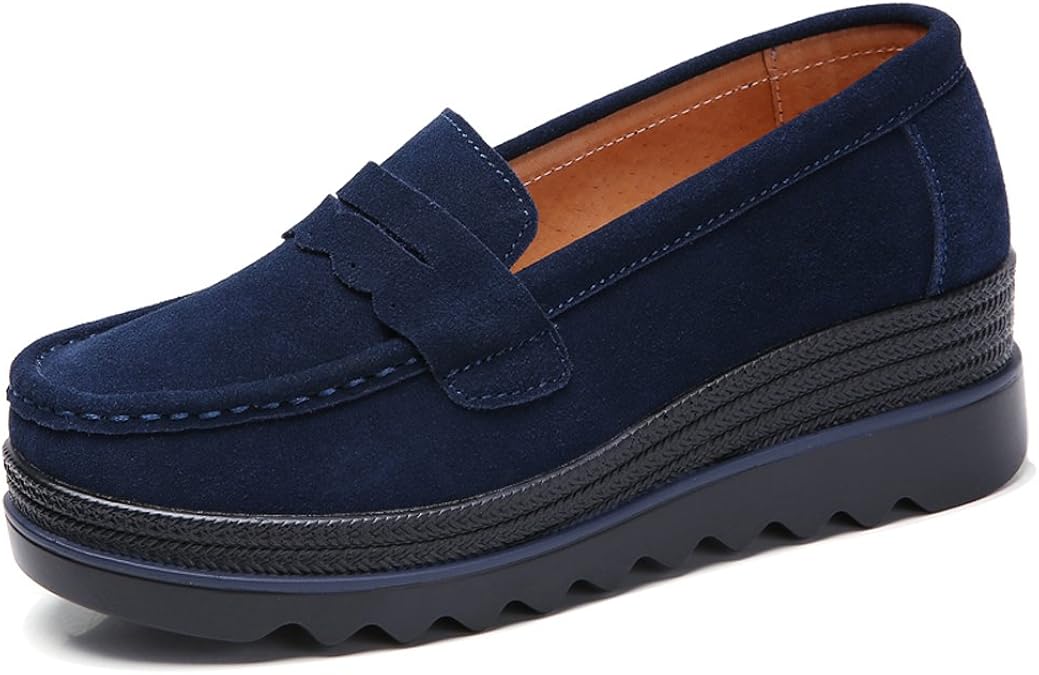 womens platform penny loafers
