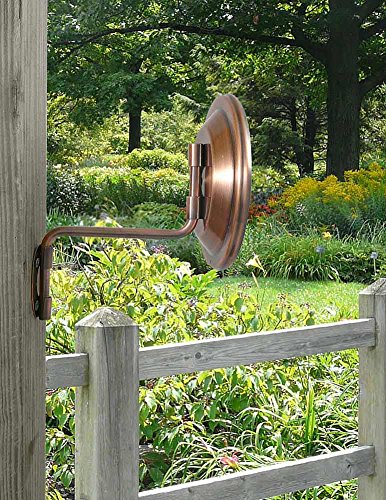 American Made 4" Wall Mounted Swivel Copper Dial Thermometer with Unicorn Art