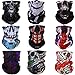 Windproof Seamless Skull Face Mask Bandana for Riding Cycling Motorcycle Multifunctional Headwear-Skull
