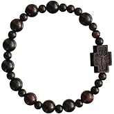 Jujube Wood 8mm Rosary Bracelet