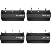 Altrapow Metal Hanging Fence Feeder, 4.5 Quart, Black, 4 Pack