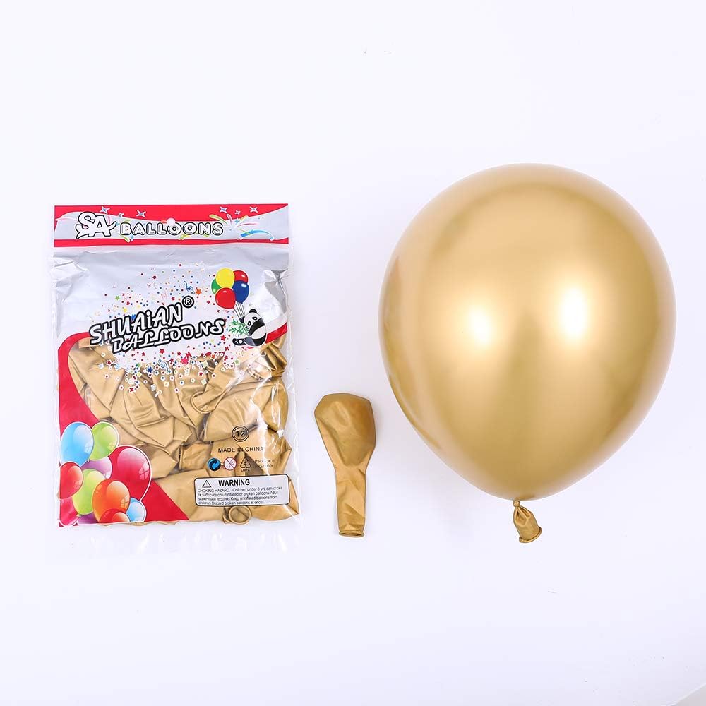 GIHOO 127PCS Olive Green Balloon Garland Arch Kit White Gold Confetti Balloons Retro Green Balloon and Gold Metallic Chorme Latex Balloons Set for Wedding Birthday Balloons Baby Shower Decorations: Toys & Games