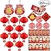 Chinese New Year Decorations – Blessing Pendant, Paper Lantern, Rat Year Red Envelope, New Year Greeting Card, Window Flower, Blessing Sticker-Year of The Rat Party Decor Set [42 Pcs]