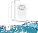 GuDoQi Water Leak Detector 130dB Alarm Battery Operated 100cm Cable view 1