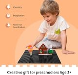 Lekebaby 4 Pack Classic Base Plates 25.5 x 25.5 cm Black Compatible view 6