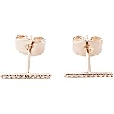HONEYCAT Skinny Midi Crystal Bar Earrings in Gold, Rose Gold, or Silver | Minimalist, Delicate Jewelry