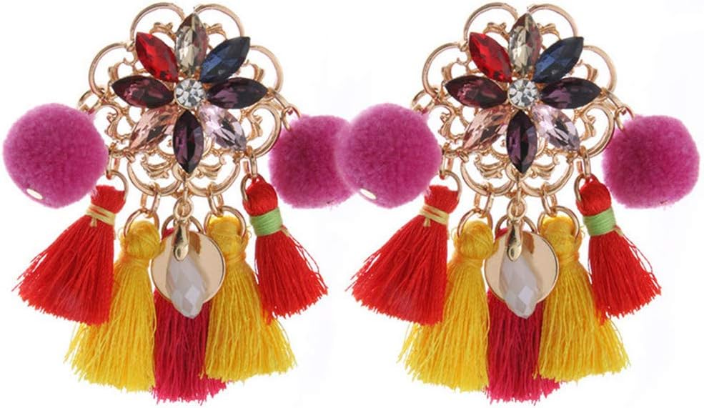 Drop Earrings Resin Tassel Big Earring For Woman Female Large Ear Christmas Gift