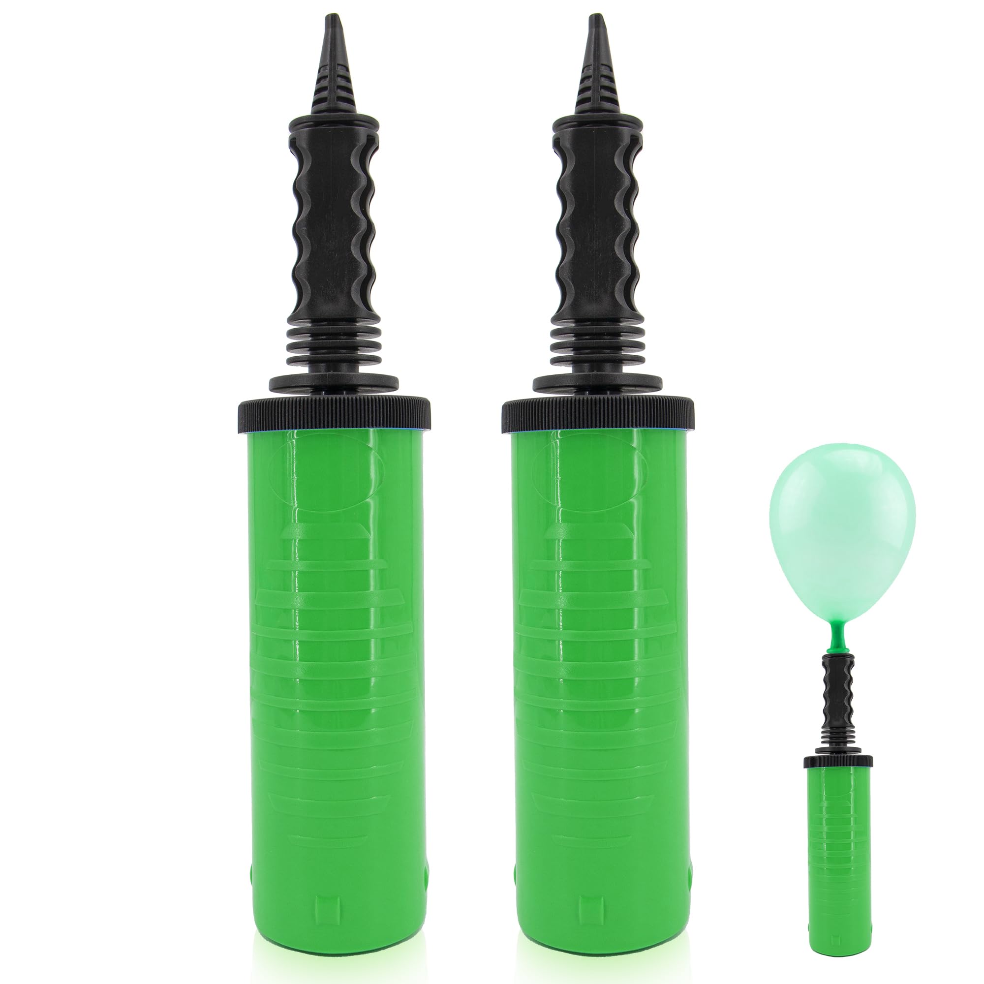 Time to Sparkle 2PCS Hand Air Pump for Balloons - 5.3 * 29.5cm Portable Manual Balloon Pump Mini Hand Pump for Inflatables Pool Floats Party Garlands Exercise and Yoga Balls Green