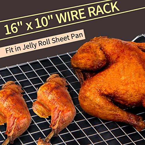 Cooling Rack for Baking 2Pack, 16x10 Inches Baking Rack, Thick Wire