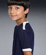 PUMA Unisex Kids teamLIGA Jersey Jr Shirt Peacoat- Puma White 116 view 7