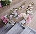 Floral Fall Adjustable Bridal Flower Garland Headband Flower Crown Hair Wreath Halo F-83 (C-Fairy Crown)