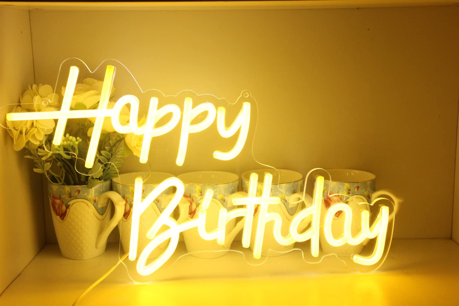 LED Neon Sign Night Light for Wall Party Décor Bedroom Room Bar Wedding Home Birthday Art Decoration Christmas with USB Chain Light Modulator 5v