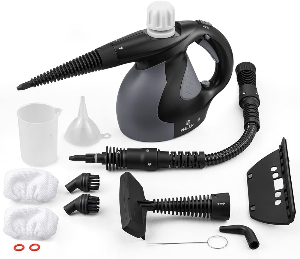 iSiLER Upgraded Handheld Steam Cleaner, Pressurized Steam Cleaner with