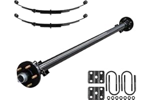 THE TRAILER PARTS OUTLET 3.5k TK Trailer Axle Kit - 3500 lb Idler 5 Lug - Dexter Compatible, 85" Hubface 70" Spring Center / 5x4.5 Bolt Pattern