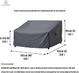 F&J Outdoors Garden Sofa Cover Waterproof UV Grey 178x99x61/89cm view 3
