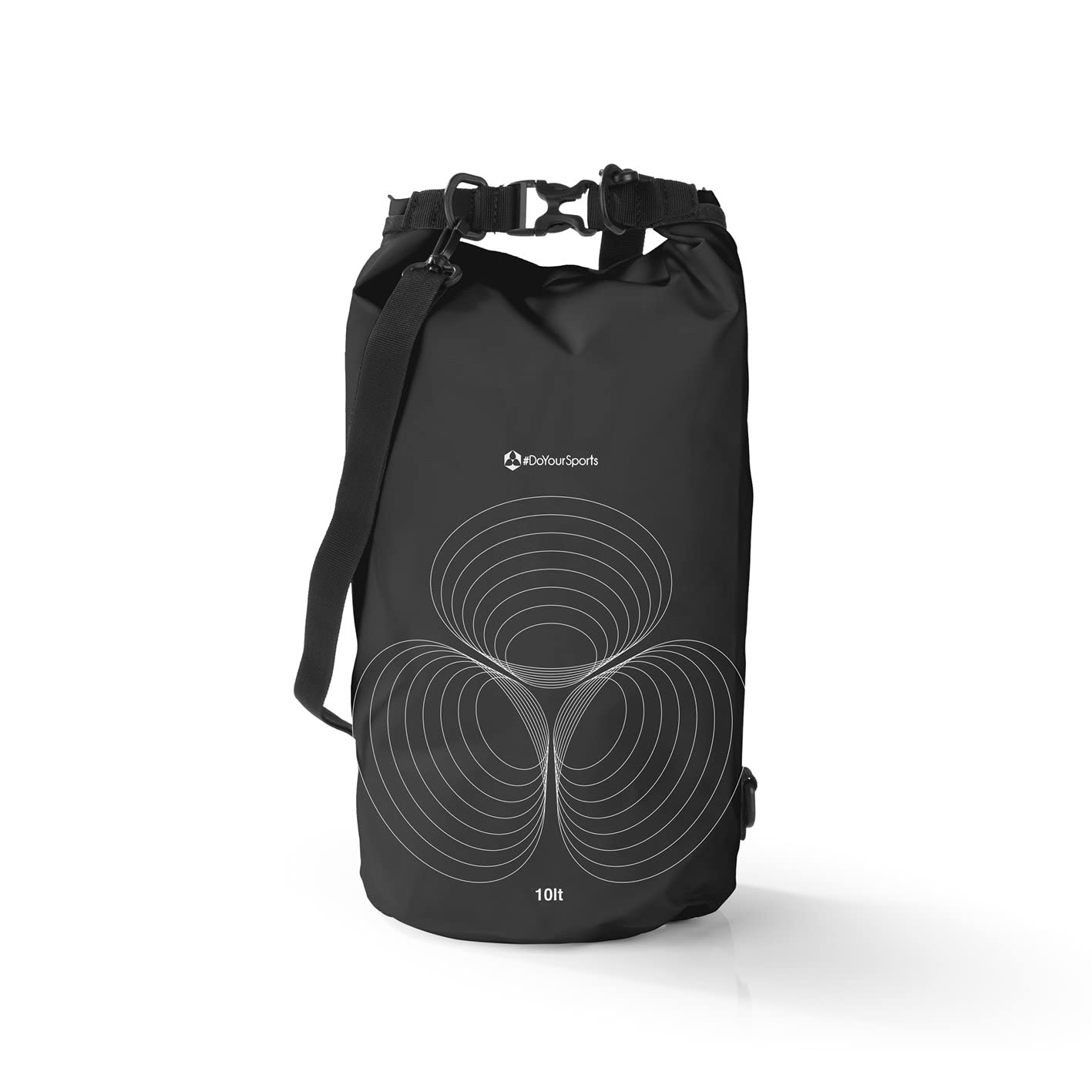 #DoYourOutdoor Dry Bag Waterproof Backpack Waterproof Bag & Pack Sack 2L 5L 10L 20L 30L Dry Bag in 2 Styles and Many Colours Ideal for Boat, Kayak, Fishing and Camping, black, 10L, sonar