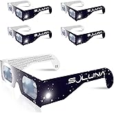 Solar Eclipse Glasses AAS Approved 2024 - Made in the USA CE and ISO Certified Safe Shades for Direct Sun Viewing (5 Pack)