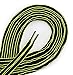 OrthoStep Oval Athletic Black/Neon Yellow Pipe 40 inch Shoelaces 2 Pair Pack