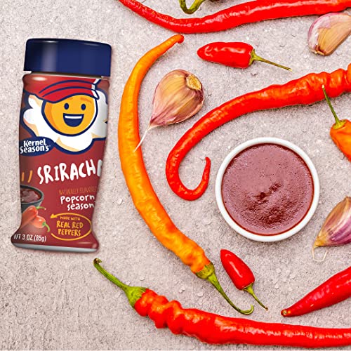 KERNEL SEASON’S POPCORN SEASONING, SRIRACHA, 3 OUNCE (PACK OF 1)