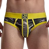 JOCKMAIL Men's Underwear Briefs Men's Sexy Briefs Breathable Comfortable Mesh Underwear Men's Low Rise Briefs