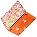 iCasso Macbook Old Retina 13 Inch Case Art Printing Matte Hard Shell Plastic Protective Cover For Macbook Pro 13 Inch Retina No CD-ROM Model A1425/A1502 (Orange Medallion)