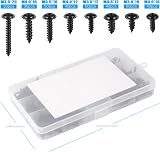 Fentar 350Pcs Self Tapping Screws Set Black Carbon Steel M3-M4.8 with Storage view 2