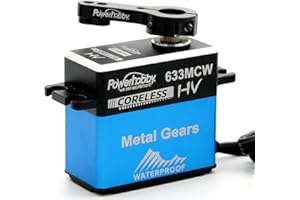 POWER HOBBIES Powerhobby 633MCW High Voltage Waterproof Coreless Steel Gear Servo with Aluminum Case