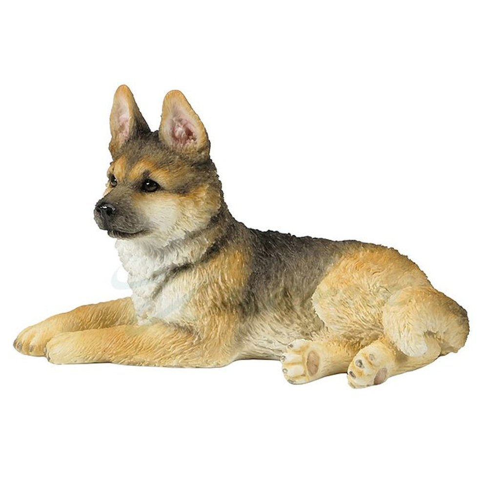 Photo 1 of Veronese Design German Shepherd Puppy Sitting Looking Left Sculpture