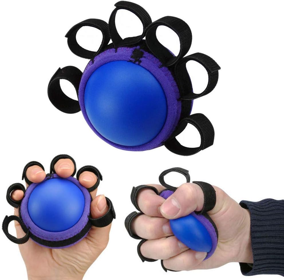 WESEEDOO Hand Strengthener Grip Stress Ball Finger Strengthener Hand Rehabilitation Gifts For Older Men Hand Exercise Balls For Arthritis Hand Exercise Tool