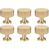 RZDEAL 6pcs Solid Brass Cabinet Knobs Pulls Cabinet