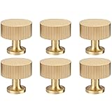 RZDEAL 6pcs Solid Brass Cabinet Knobs Pulls Cabinet