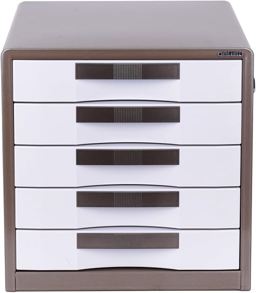 Wanli666 Metal Storage Drawers Desk Storage Unit Organizer Lockable File Cabinet A4 Box For Office Color Bronze Size 300 350 308mm Amazon Co Uk Kitchen Home