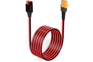 ELFCULB XT60 to Anderson Adapter,12AWG XT60 Female to Anderson Connector Cable for RC Battery Solar Portable Power Power Station and Solar Panel(6FT)