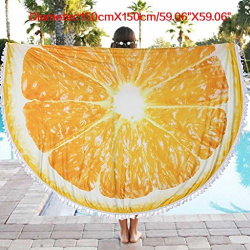 YXTech Women Bohemian Round Beach Throw Blanket Tapestry Beach Towel Cover Up Wear (#2)