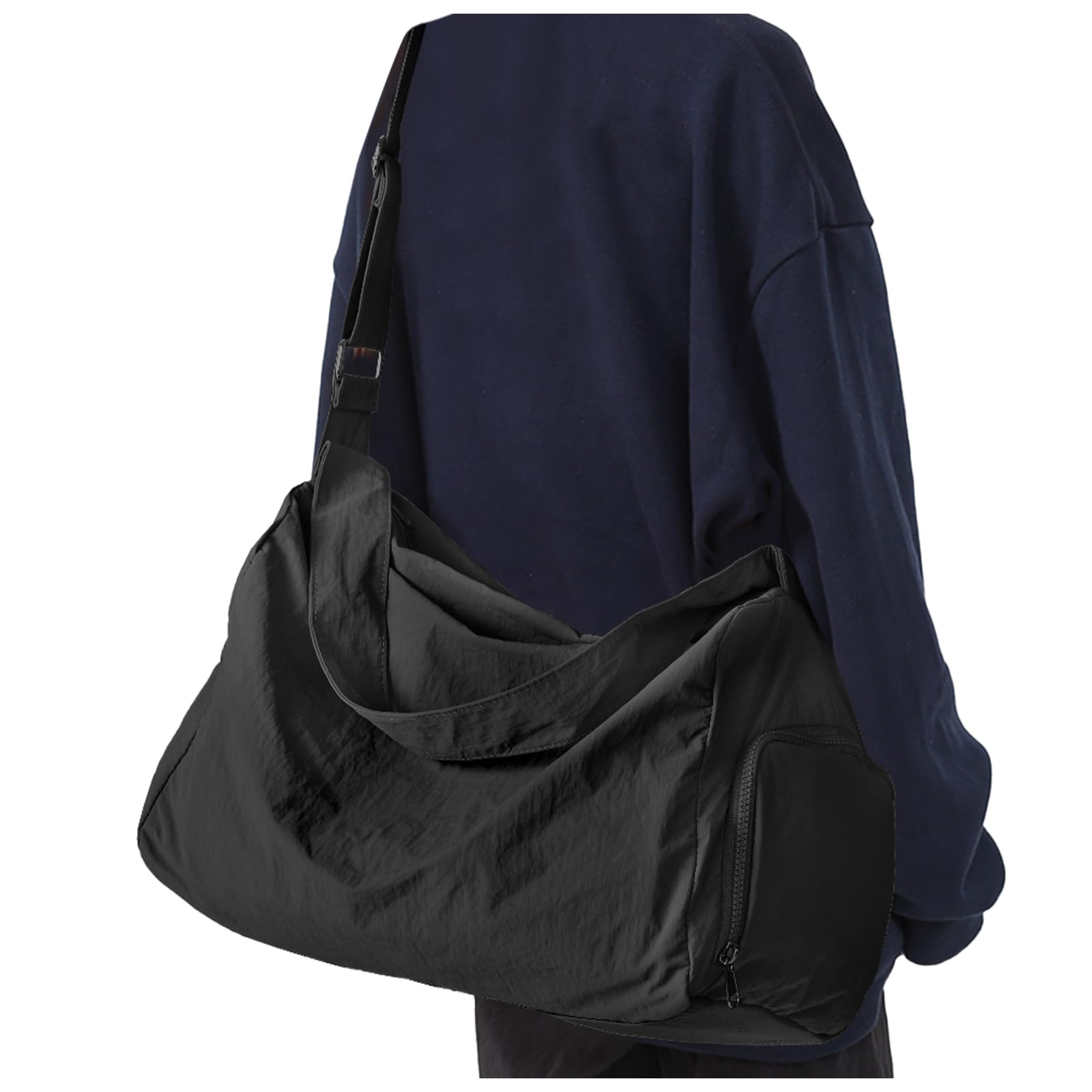 Photo 1 of Small Gym Bag for Women Lightweight Carry on Gym Tote Bag, Workout Sport Duffle Bag with Shoe Compartment,Crossbody Shoulder Travel Bag for Swim, Yoge, Dance