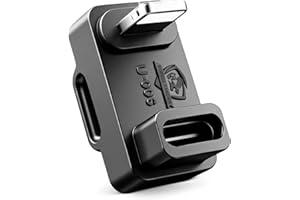 Littlefixer U Shape Microphone Lighting OTG Adapter Converter Compatible with DJI Mic 3 Mic 2 and DJI Mic mini and Other Wire