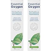 Essential Oxygen BR Certified Organic Toothpaste, for Whiter Teeth, Fresher Breath, Happier Gums, Tooth Sensitivity, Peppermi