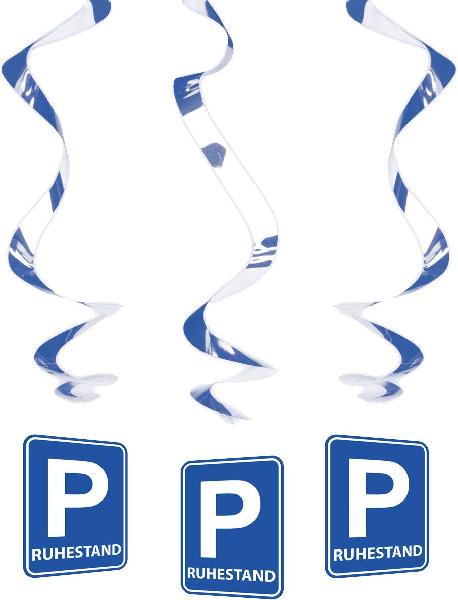 Folat - Retirement hanging decorations 'Ruhestand' - 3 pieces