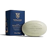 Caswell-Massey Jockey Club Natural Bar Soap for Men, Moisturizing Body Soap Bar for All Skin Types, Made with Essential Oils & Plant-Based Formula for Soft Skin, Made in USA, 5.8 oz