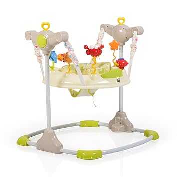 Hopser Vista mit Spielcenter, Musik, Licht, MP3-Anschluss, Höhe einstellbar (Beige)